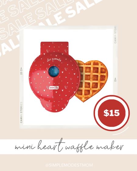 mini dash heart waffle maker - perfect for valentine’s day with the kids! 

#LTKSeasonal #LTKSale #LTKhome
