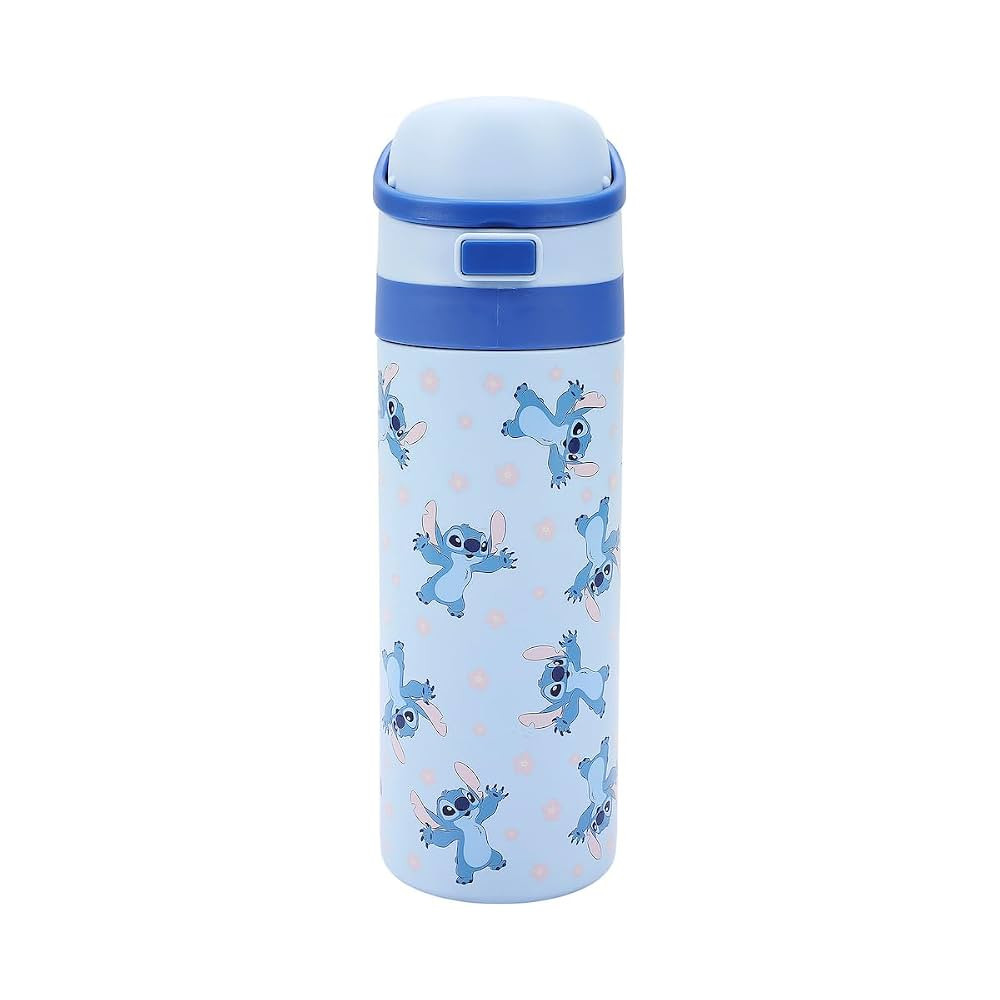 Lilo & Stitch All-Over Stitch Print Blue 24 Oz Stainless Steel Water Bottle | Amazon (US)