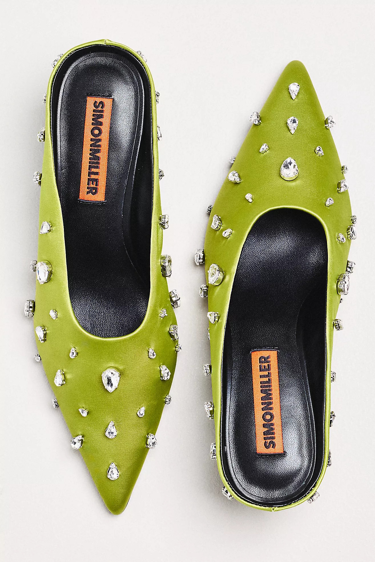 SIMONMILLER Gemstone Teardrop Mule Heels | Anthropologie (US)