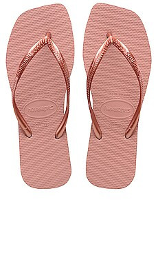 Havaianas Slim Square Sandal in Rose from Revolve.com | Revolve Clothing (Global)