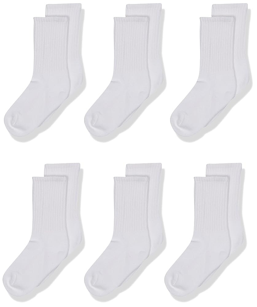 Jefferies Socks Girls' Half-Cushion Seamless Socks (Pack of 6) | Amazon (US)