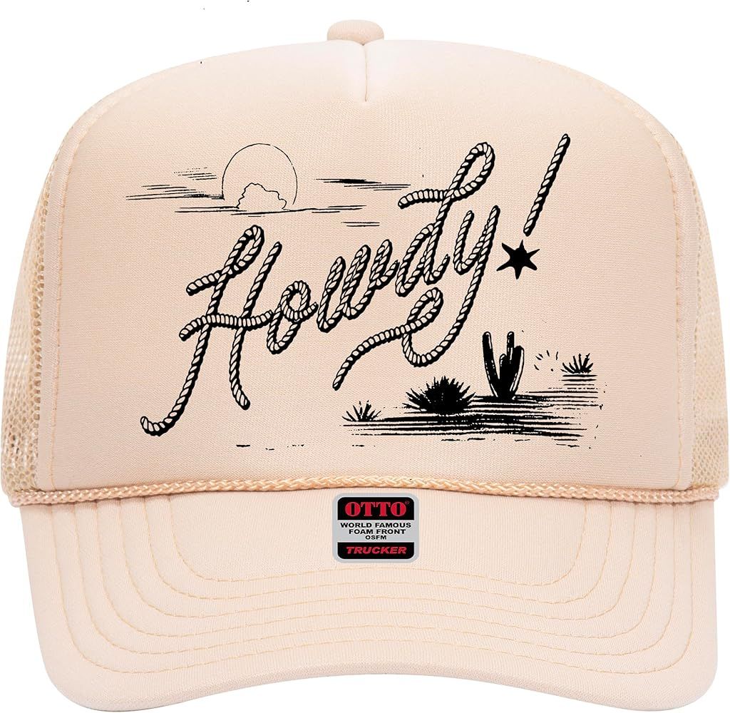 Howdy! Rope Trucker Hat - Trendy Vintage Funny Cowboy Cowgirl Country Designer Camo Tequila Weste... | Amazon (US)