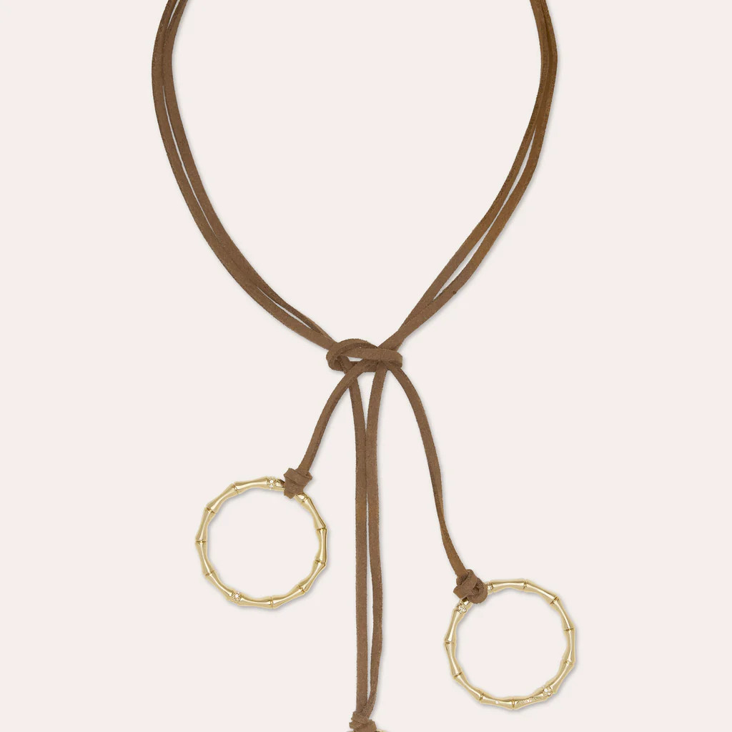 Chiara Suede Wrap Necklace | Ramy Brook