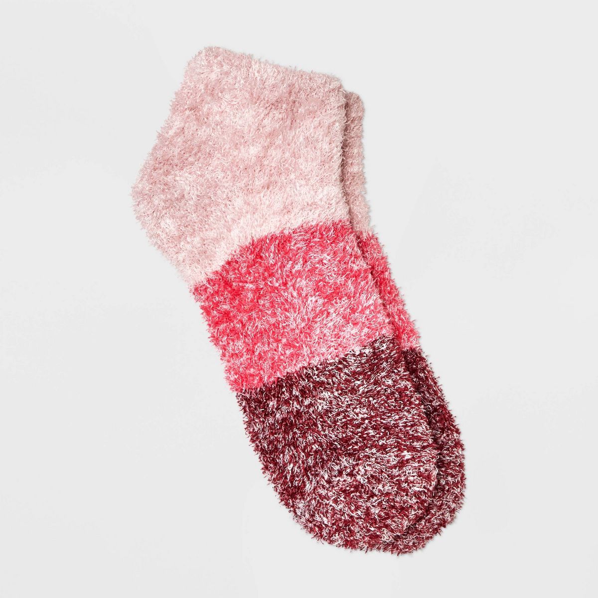 Women's Ombre Cozy Low Cut Socks - A New Day™ Burgundy/Pink 4-10 | Target