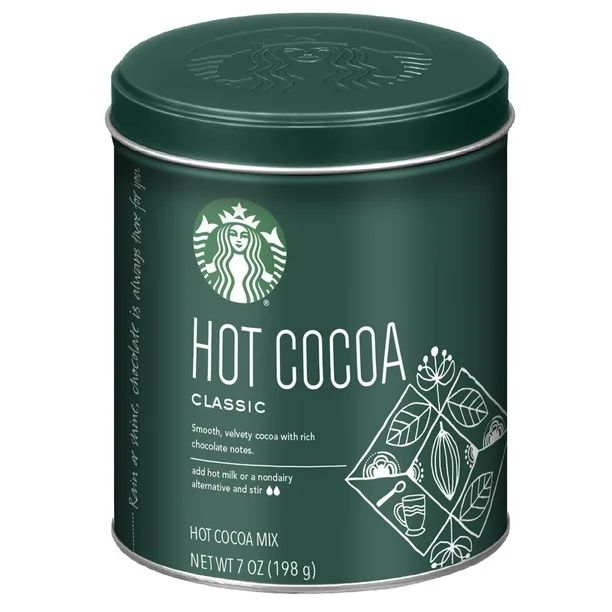 Starbucks Classic Hot Cocoa 7 oz. Tin - Walmart.com | Walmart (US)