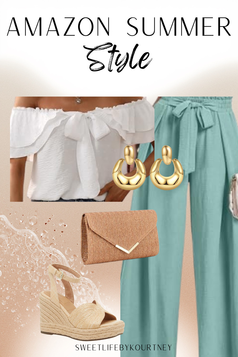 Amazon summer style finds that look effortlessly put together without feeling overdressed ☀️ Loving these breezy wide leg pants, woven accessories, and neutral summer staples for dinners, vacations, and warm nights out. #SweetLifeByKourtney #AmazonFashion #SummerStyle #AmazonFinds

#LTKgrwm #LTKootd #LTKSeasonal
