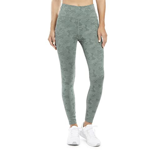 Danskin Women's High Waist Jacquard Camo Leggings, Jungle Green Camo, Small | Amazon (US)