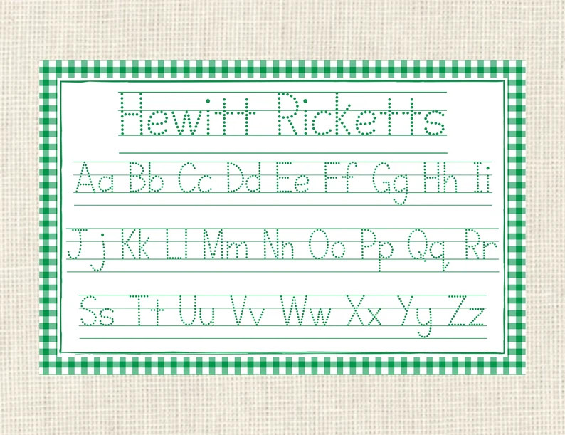 Personalized Tracing Placemat / Name / Custom | Etsy | Etsy (US)