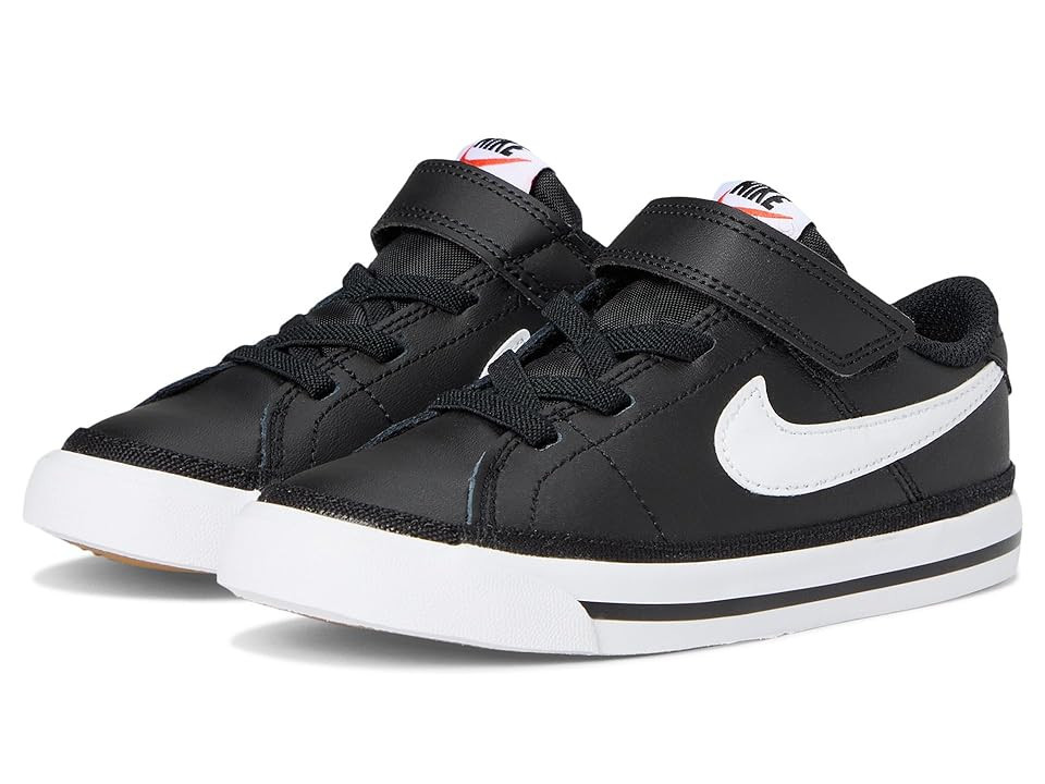 Nike Kids Court Legacy (Infant/Toddler) Kid's Shoes Black/White/Gum Light Brown : 5 Toddler M, Synthetic | Zappos