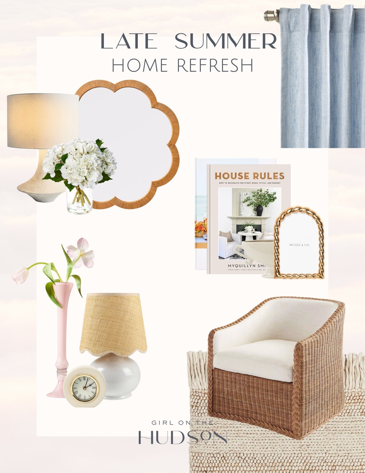 As summer winds down, I love making a few simple updates around the house instead of doing a complete redesign. Fresh florals, soft lighting, new textiles, and a few timeless accessories can completely change how a space feels heading into a new season. Late summer home decor, home refresh, neutral home decor, living room styling, designer home finds, home accessories, cozy home ideas, timeless interiors, McGee and Co style, GirlOnTheHudson

#LTKHome