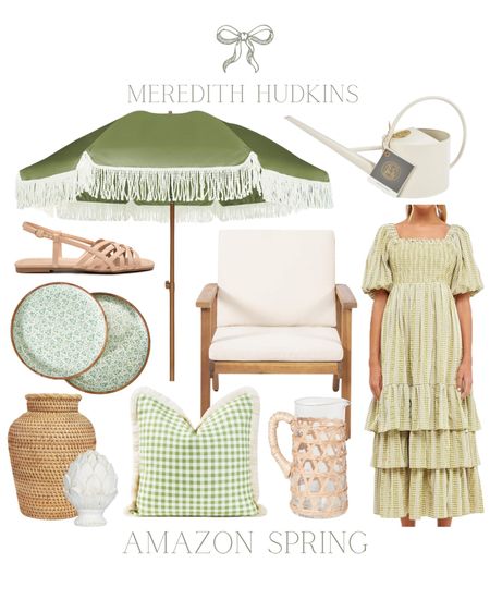 meredith hudkins, preppy classic, timeless, home decor, spring fashion, summer fashion, english factory maxi dress, smocked dress, green dress, wedding guest dress, outdoor living, amazon home finds, fashion, woven vase, beach umbrella, outdoor furniture, christopher knight, womens sandals, throw pillow, accent pillow, outdoor pillow

#LTKfindsunder50 #LTKsalealert #LTKhome