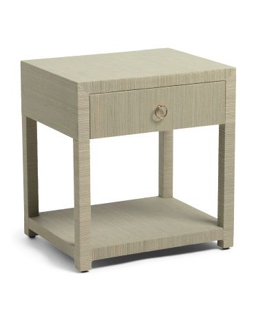 Raffia One Drawer Table | TJ Maxx