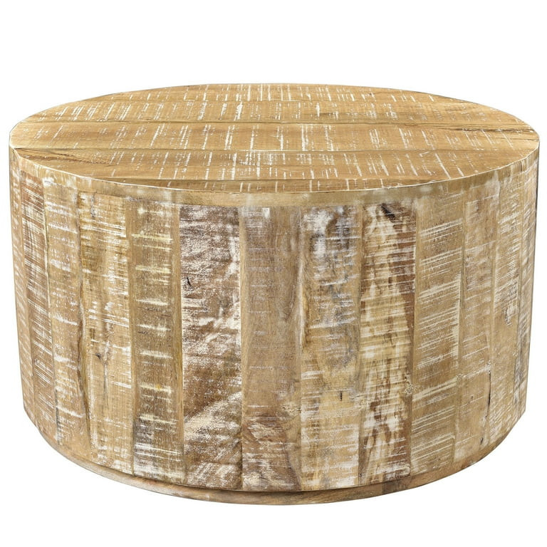 Rustic Modern Solid Wood Coffee Table | Walmart (US)
