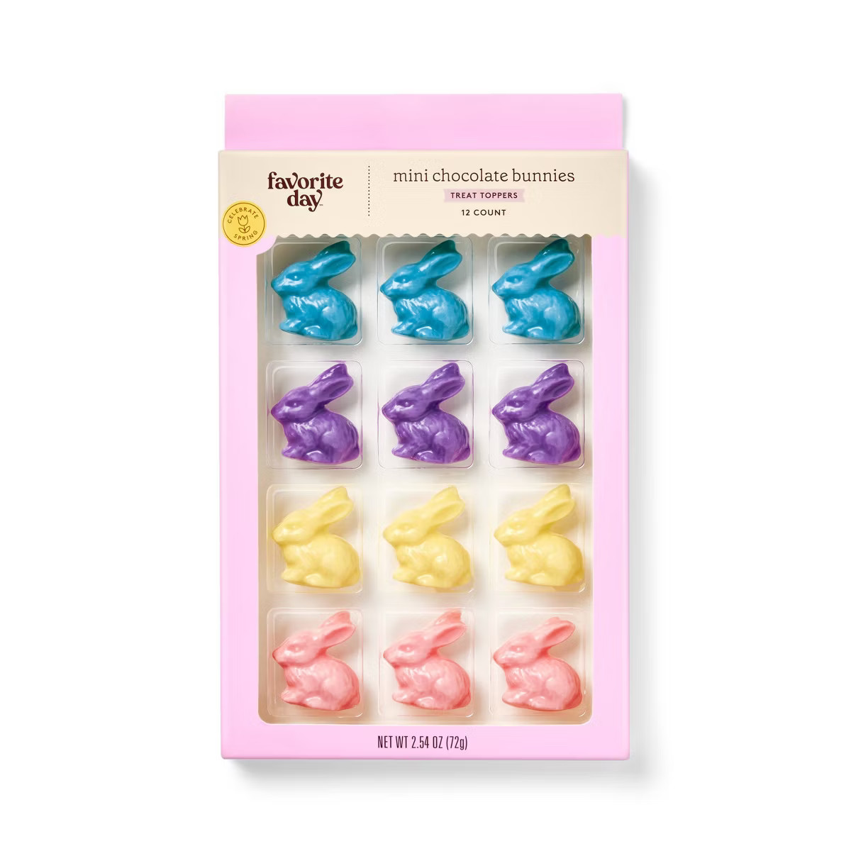 Spring Chocolate Bunny Cupcake Topper - 12ct - Favorite Day™ | Target