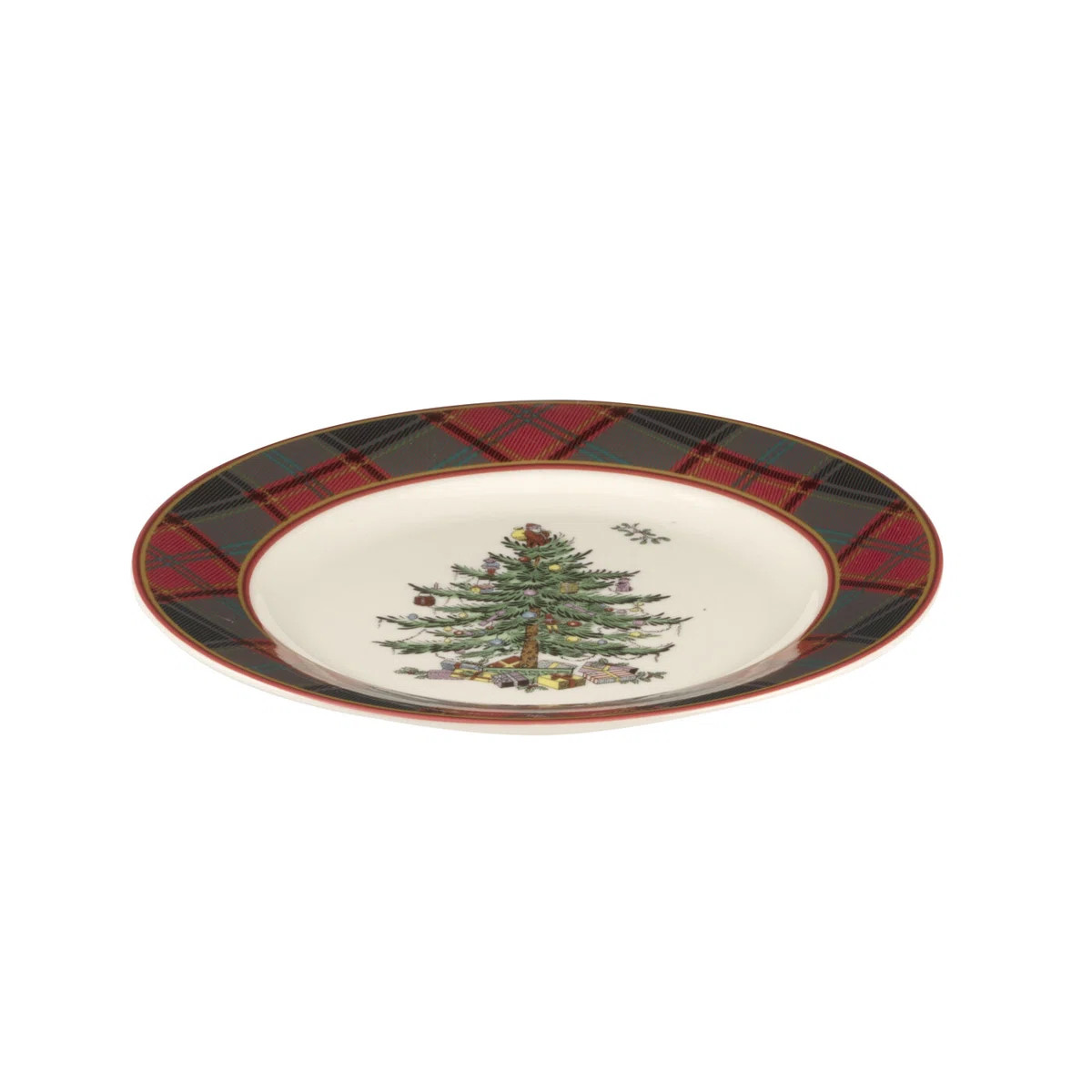 Spode Christmas Tree Tartan Salad Plate 7.75" (Set of 4) | Wayfair North America