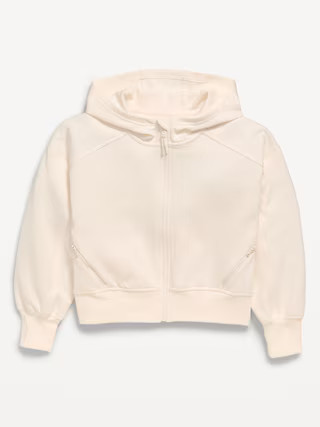 Oversized Dynamic Fleece Full-Zip Hoodie for Girls | Old Navy (US)