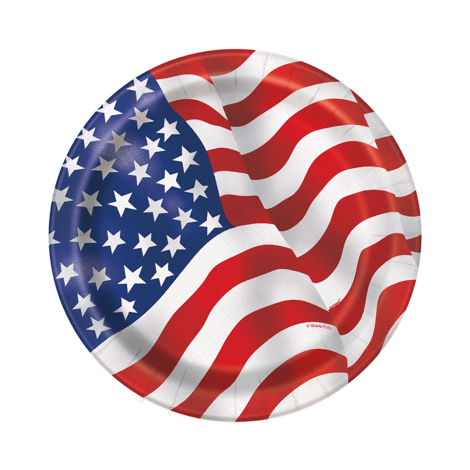 US American Flag Paper Dessert Plates, 7in, 8ct | Walmart (US)