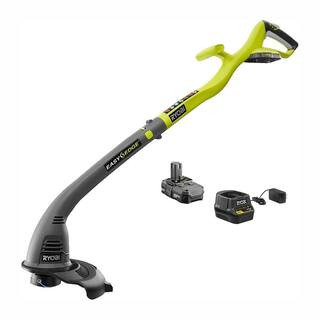 ONE+ 18V 10 in. Cordless Battery String Trimmer and Edger with 1.5 Ah Battery and Charger | The Home Depot