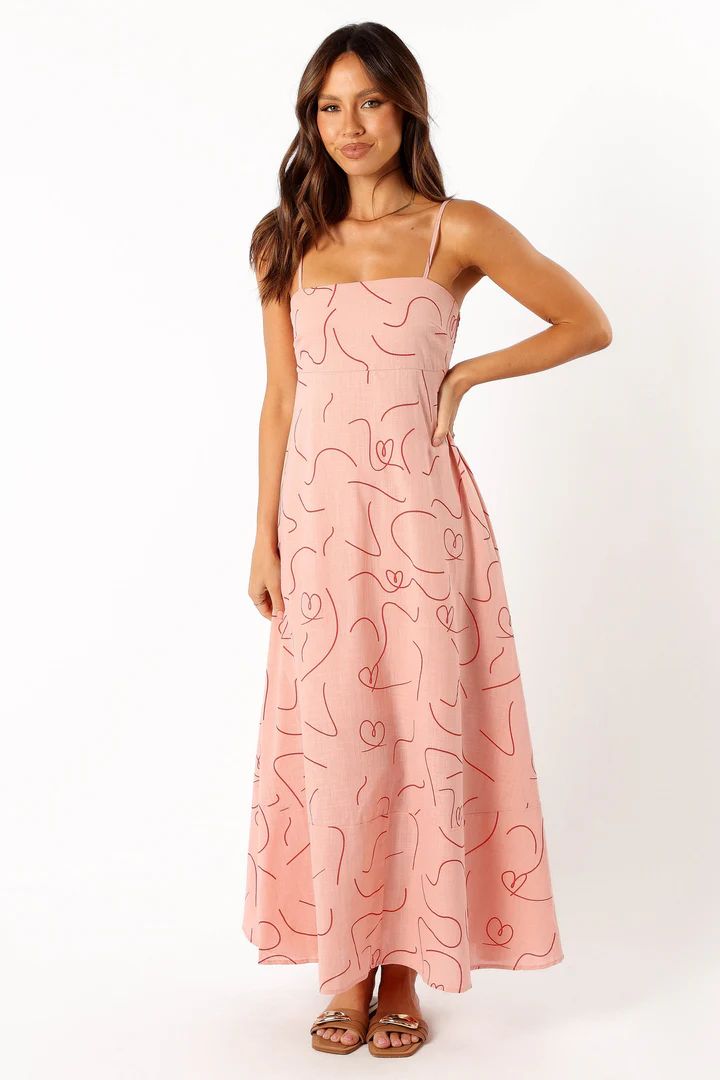 Brea Maxi Dress - Pink Swirl | Petal & Pup (AU)