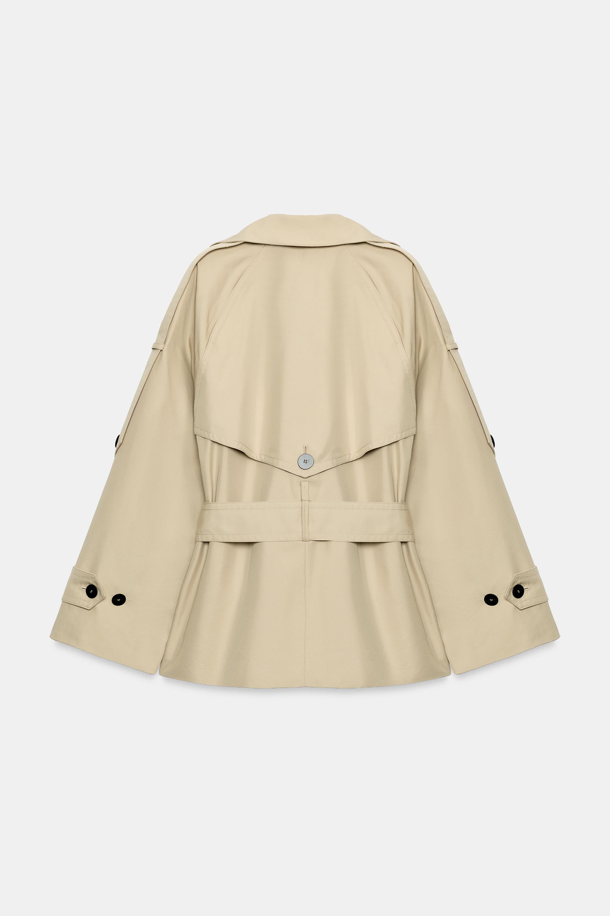 ZW COLLECTION SHORT BELTED TRENCH COAT | Zara US