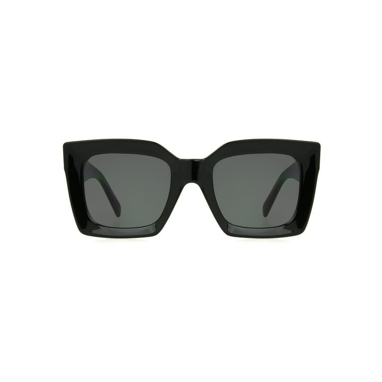 Scoop Women's Square Black Sunglasses | Walmart (US)