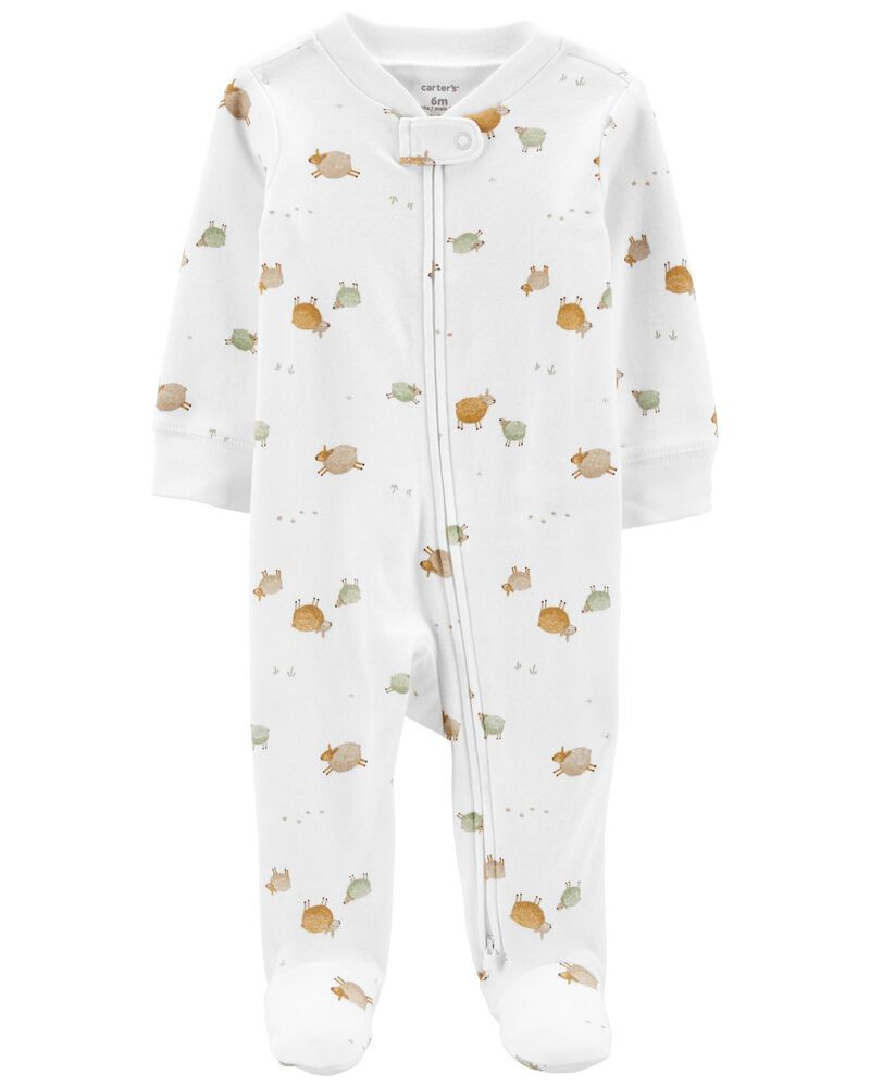 Baby Animal 2-Way Zip Cotton Sleep & Play | Carter's