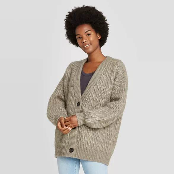 Women's Oversized Button-Front Cardigan - Universal Thread™ | Target