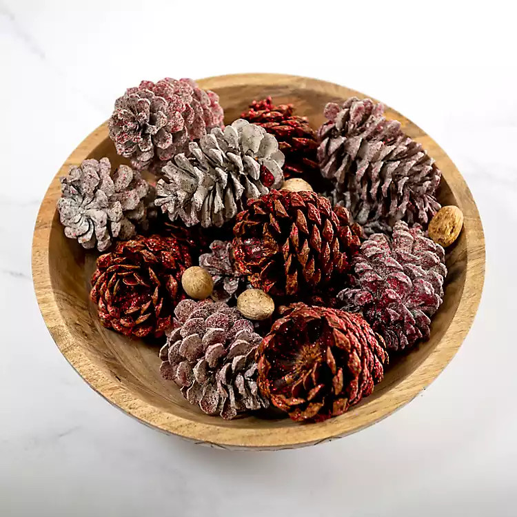 Red Glitter Cinnamon Pinecones Potpourri | Kirkland's Home
