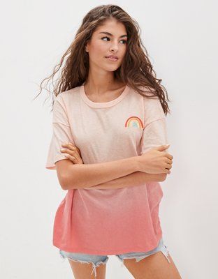 AE Oversized Dip-Dye True Tee | American Eagle Outfitters (US & CA)