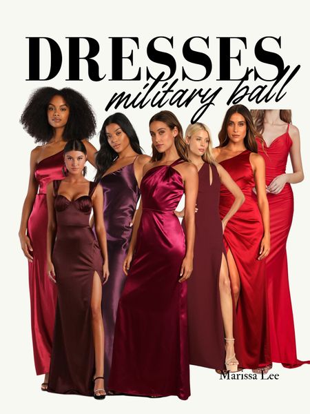 Military spouses shopping for military ball dresses - here’s some inspiration 💕 These long, red gowns are perfect for any formal black tie event or gala. If you’re wondering what to wear to the 2023 Marine Corps Ball, these are affordable and appropriate options! 

#LTKwedding #LTKparties #LTKstyletip