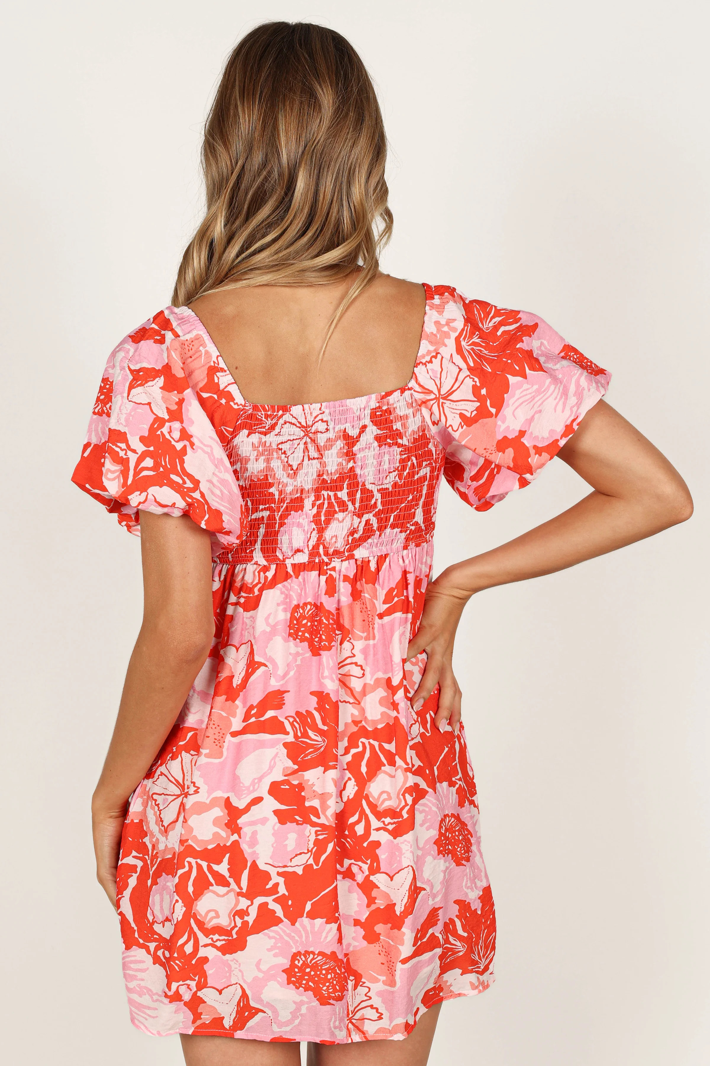 Maggie Mini Dress - Pink/Red Floral | Petal & Pup (US)