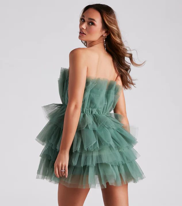 Kayla Tulle Short Party Dress | Windsor Stores