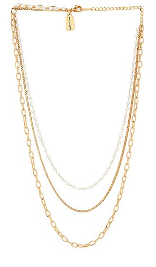Layered Look Necklace in Gold | Revolve Clothing (Global)