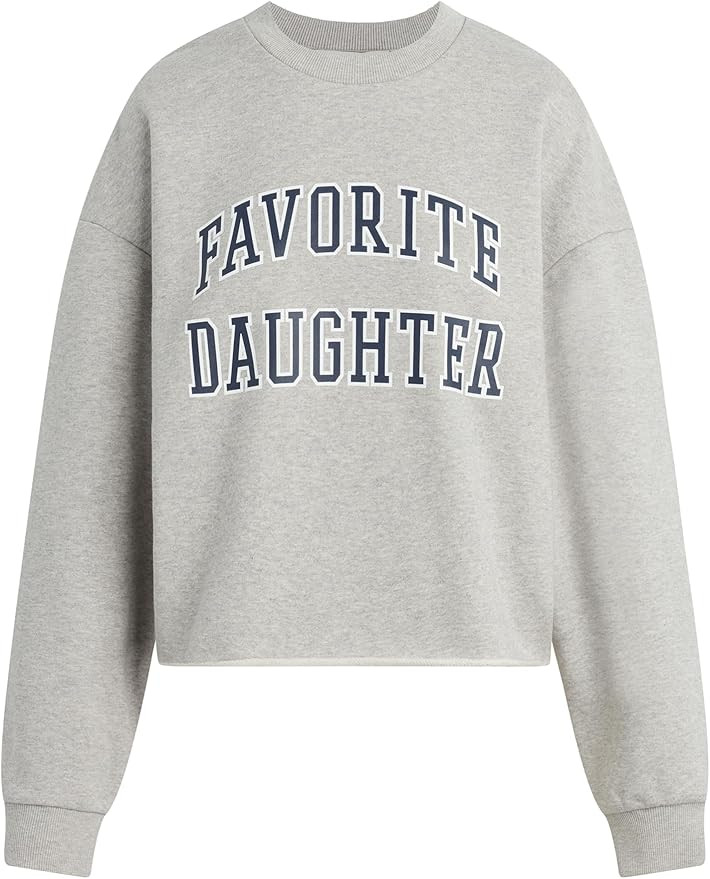 Favorite Daughter Women's Cropped Collegiate Sweatshirt | Amazon (US)