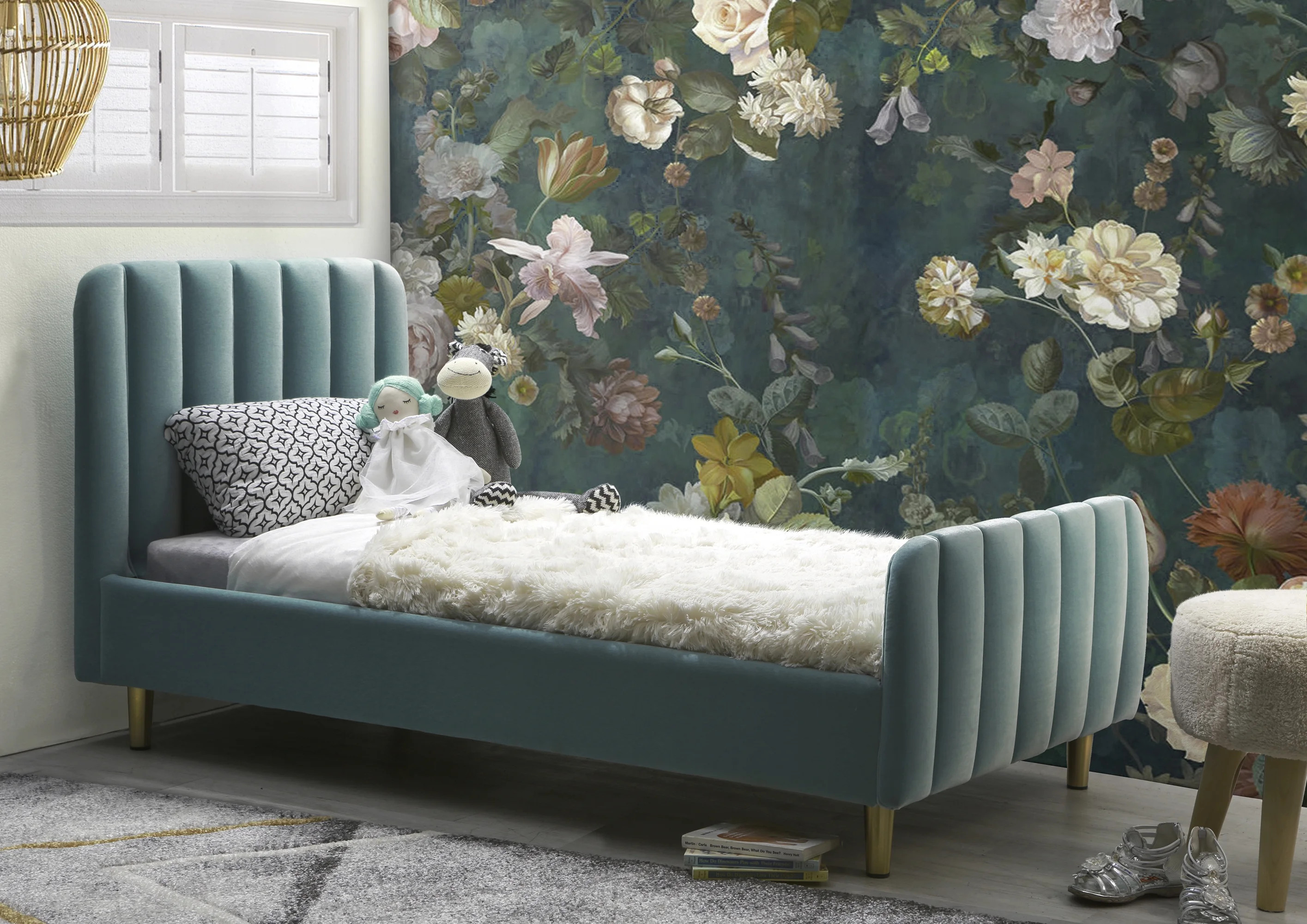 Second Story Home Gatsby Toddler Bed, Sea Foam - Walmart.com | Walmart (US)