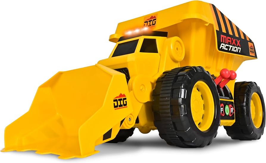 Maxx Action 19'’ 2-N-1 Motorized Dig Rig – Excavator and Dump Truck Toy with Joystick Control... | Amazon (US)