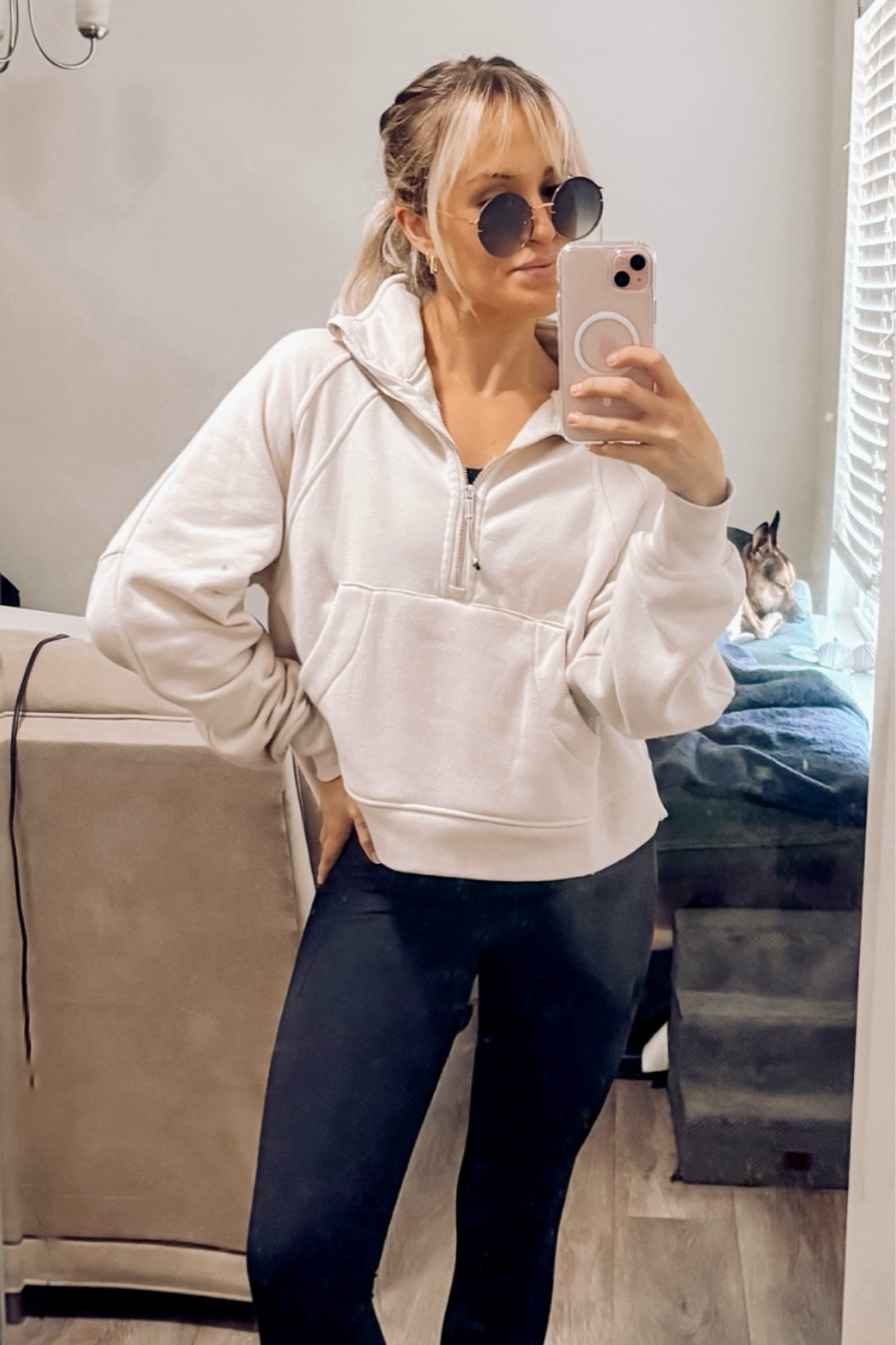 *Repost* because this Lulu🍋 scuba dupe—quarter zip pullover—is on sale for less than $30!! Normally $53. I JUST ordered the coffeegrey (linked) for $23.99!! 😍✨ My iPhone 15 MagSafe case is on sale for $7.87! (The phone is pink, the case is clear and white)

#LTKxPrimeDay #LTKSaleAlert #LTKActive