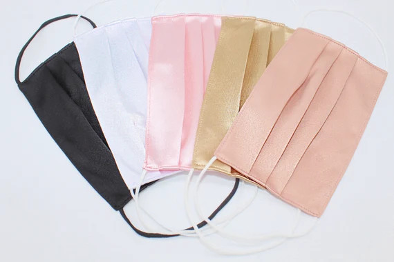 Breathable Comfortable Washable Fabric Satin Face Mask-USA | Etsy | Etsy (US)