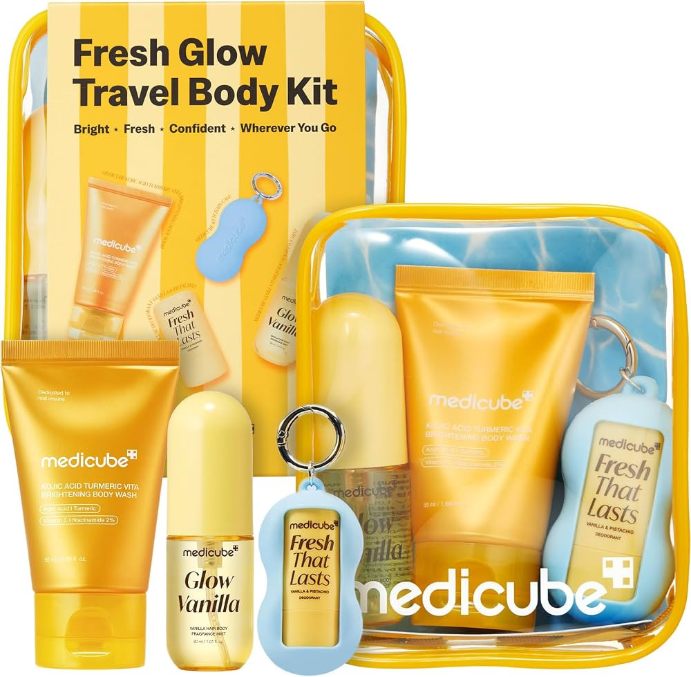 medicube Fresh Glow Body Kit | Travel-Ready Hair & Body Set | Amazon (US)