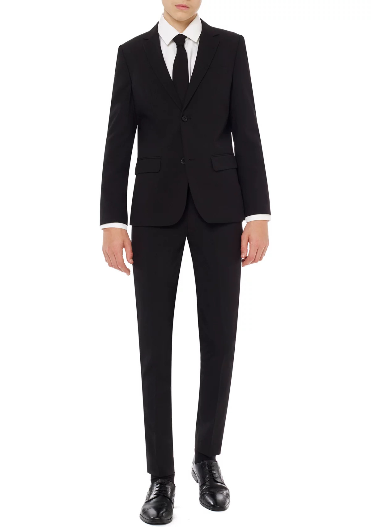 OppoSuitsBoys 8-20 Black Knight Solid Color Suit | Belk