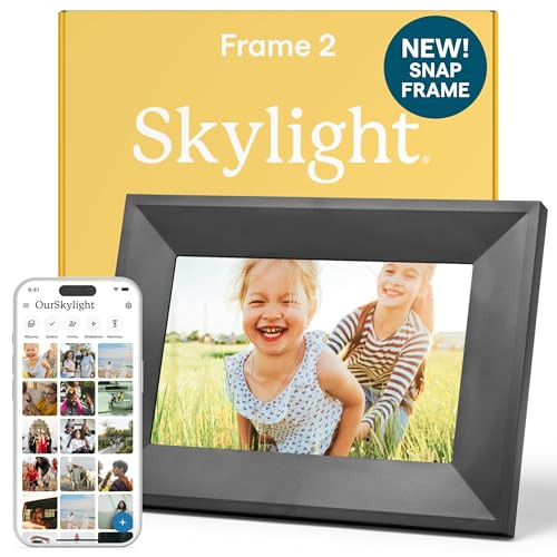 Skylight Digital Picture Frame 2 – 10" Full HD Wi-Fi Touch Screen, 16GB Digital Photo Frame, Load Photos & Videos Directly from Phone, Anti-Glare – Ideal for Personalized Gifting, Black | Amazon (US)