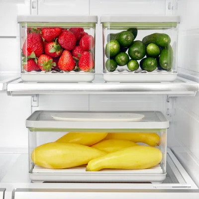 iDesign Set of 3 Recycled Kitchen Plastic Produce Storage Bins | Wayfair North America