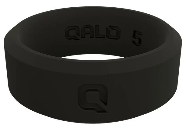 QALO Women's Modern Silicone Ring, Size 5, Black | DICK'S Sporting Goods