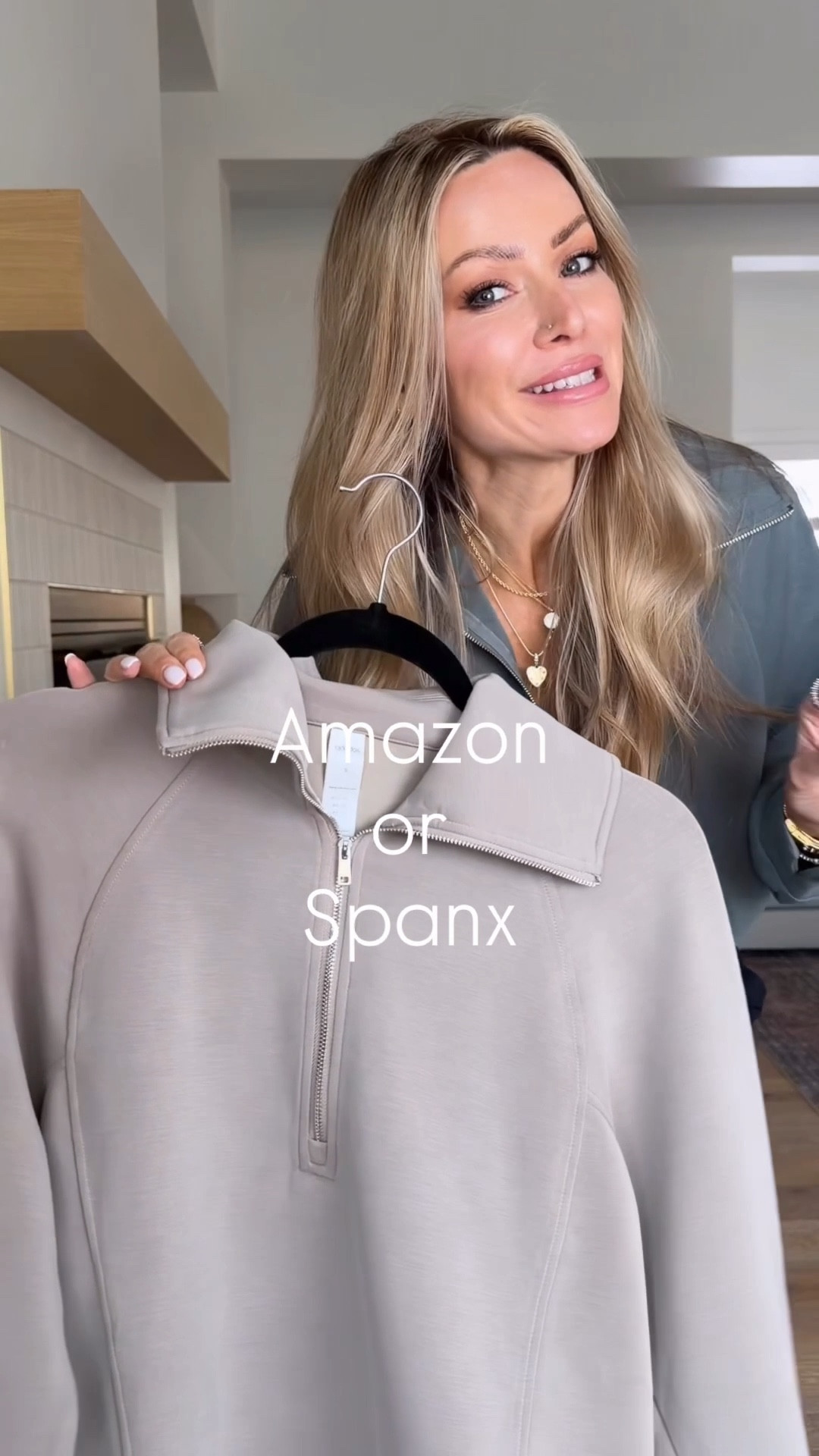 SPANX or AMAZON 🎉
Get the Look for Less! Amazon's amazing half zip pullover rivals Spanx at a fraction of the cost!
Incredibly soft modal material
Comfortable & stylish


#AffordableAmazonFashion #LoungeSetGoals #ModalSoftness
#ComfortableChic #AmazonFashionSteals
#BudgetFriendlyFashion  Affordable Amazon fashion, Lounge set goals, Spanx dupe, Modal softness, Comfortable chic,  Amazon fashion steals, Budget-friendly fashion
