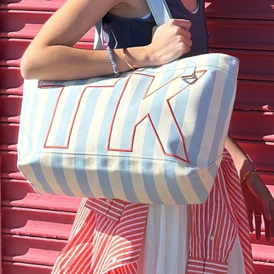 Striped Custom Alpha Tote - Coast | BaubleBar