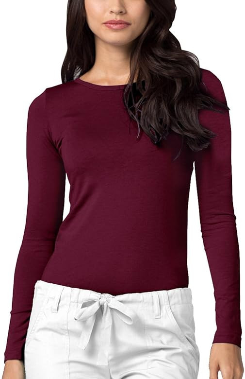 Adar Underscrubs for Women - Long Sleeve Underscrub Comfort Tee | Amazon (US)