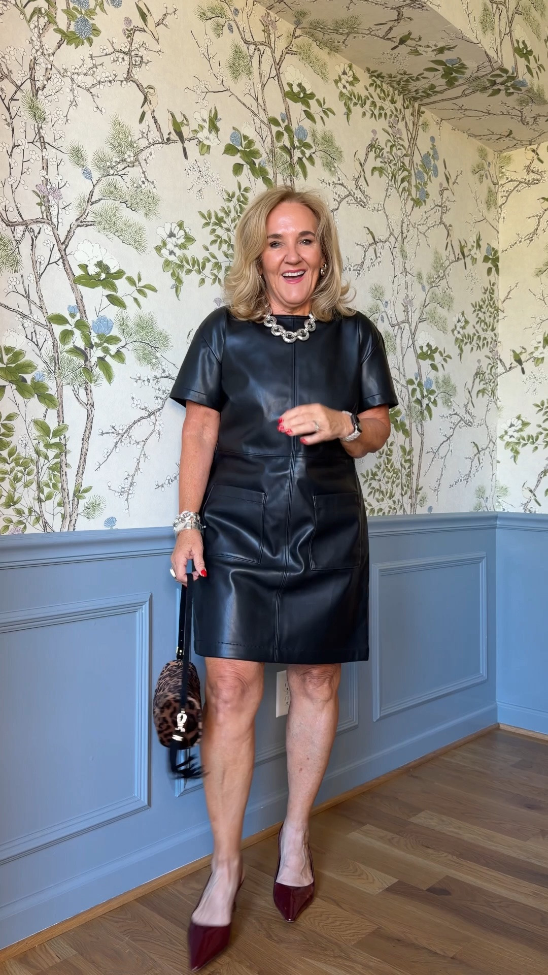Dress size med 

Faux leather dress

#LTKOver40 #LTKSaleAlert #LTKPetite