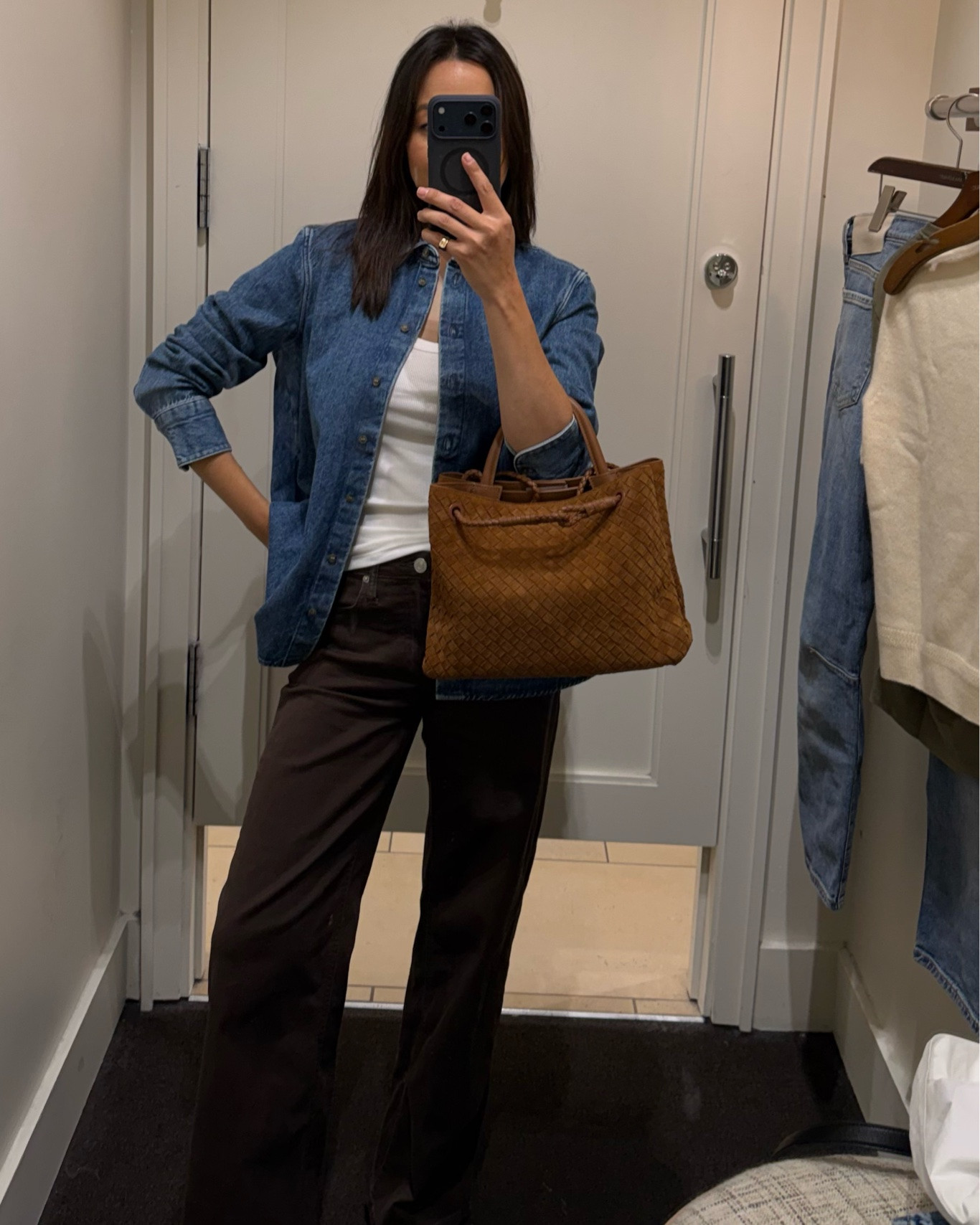 Prefall outfits

Outfit 1: 
Denim shirt — xs, under $100 
Scoopneck tank — xs 
Quince Bella wide leg jeans in coffee bean brown, under $60
Quince purse — color is sold out, but available for pre-order 
Calvin Klein sandals 

Outfit 2: 
BR ruched side tee — xs 

Pre fall / early fall / casual style / style over 30

#LTKootd #LTKSeasonal