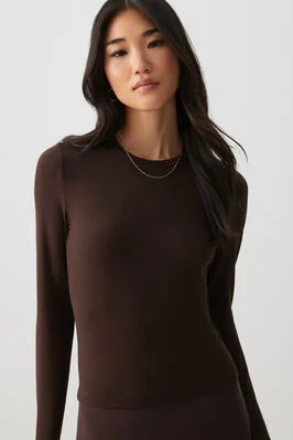 Long Sleeve Crew Neck T-Shirt | Ardene