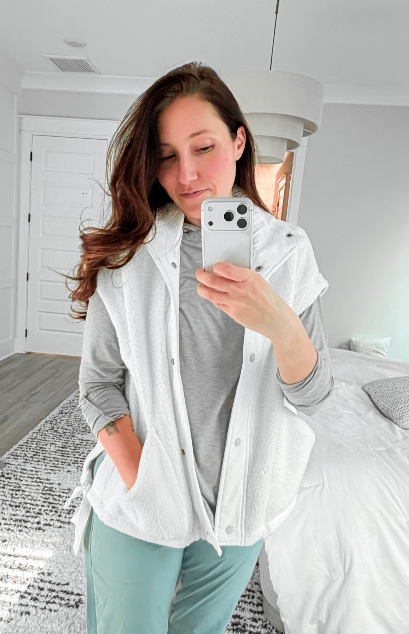 Mom style in the most comfy Amazon find! Sherpa vest for winter and spring fashion. Mom fashion, comfortable clothes, athleisure, Amazon fashion 

#LTKootd #LTKSaleAlert #LTKmomlife